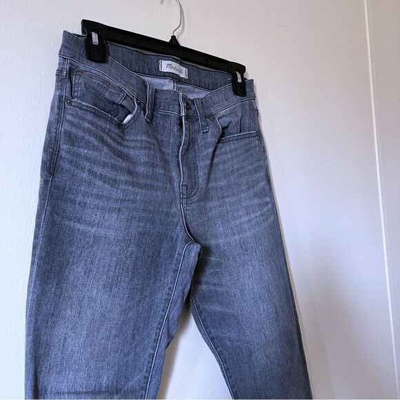 Madewell Women's 9" High Riser Skinny Skinny Gray Jeans Size 28 - Picture 4 of 8